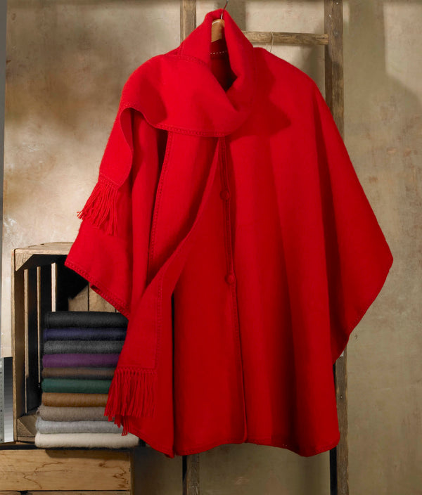 Unlined Cape — Camel — camel alpaca by Peruvian Link