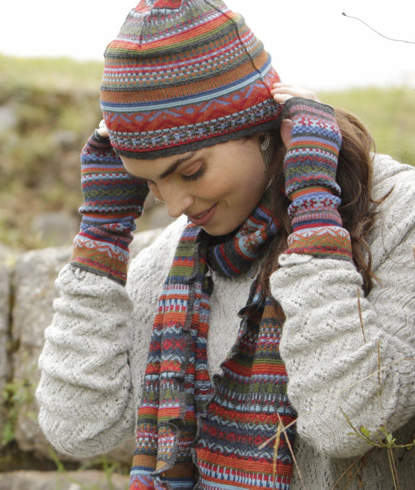 Cuzco Gauntlet — Rainbow — rainbow baby alpaca by Peruvian Link