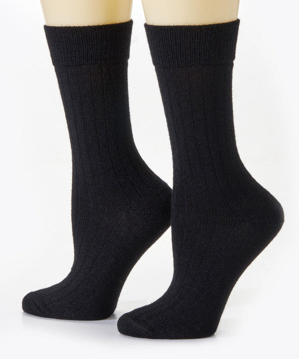 Dress Socks — Black — black alpaca by Peruvian Link