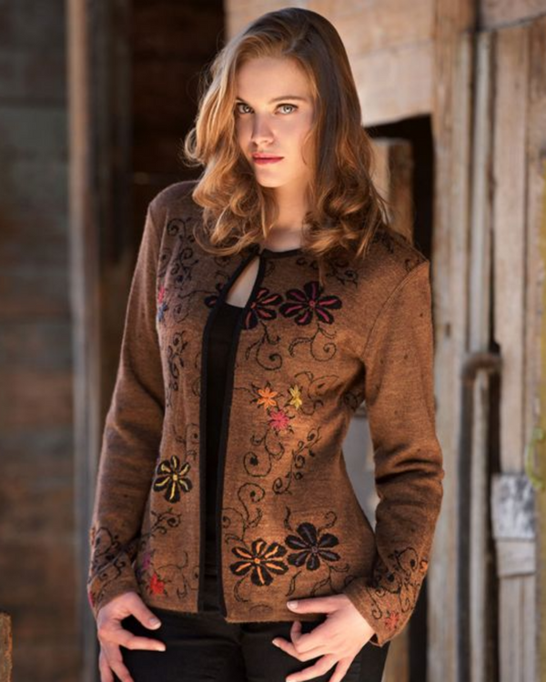 Eclipse Cardigan — Natural — natural alpaca by Peruvian Link