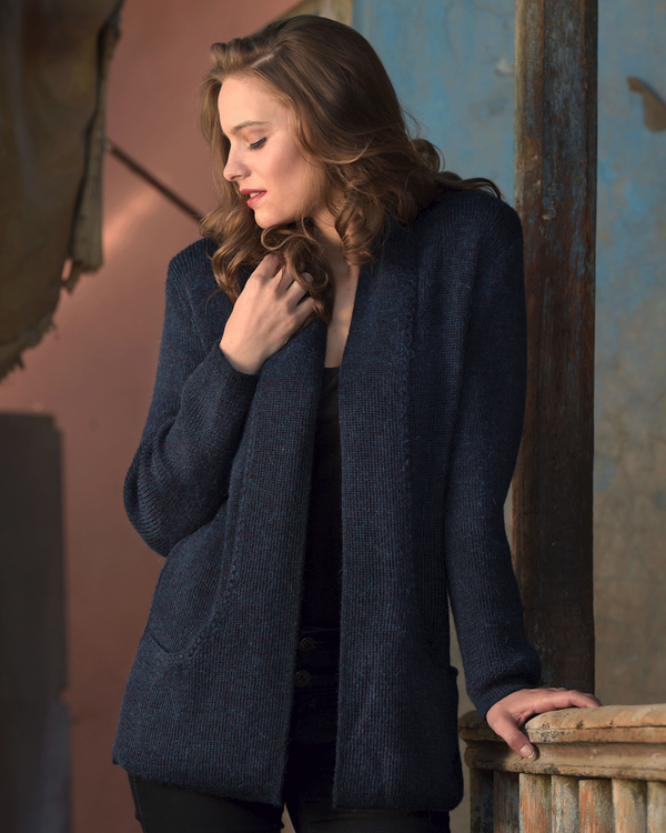 The Fireside — Blue Mel — blue mel alpaca by Peruvian Link