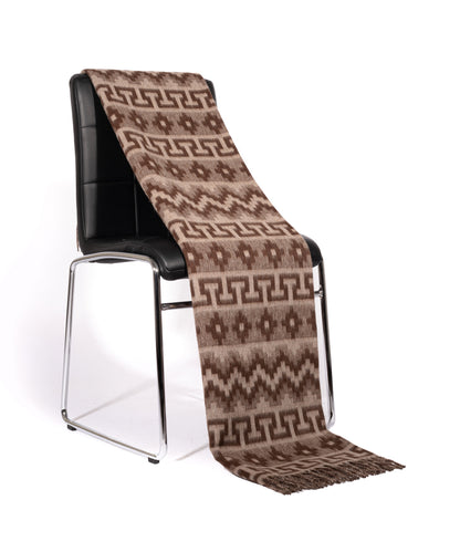 Geometric Alpaca Throw 65"x52"