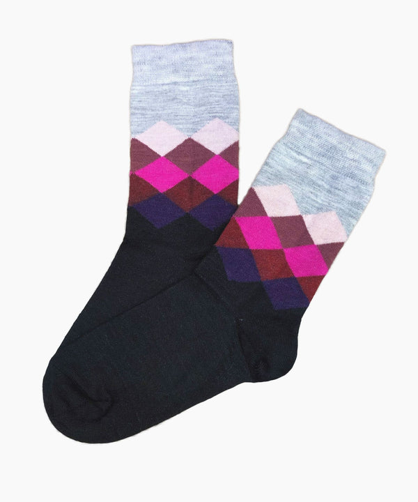 Harlequin Socks — Blush — blush alpaca by Peruvian Link