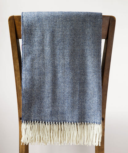 Herringbone 100% Baby Alpaca Throw