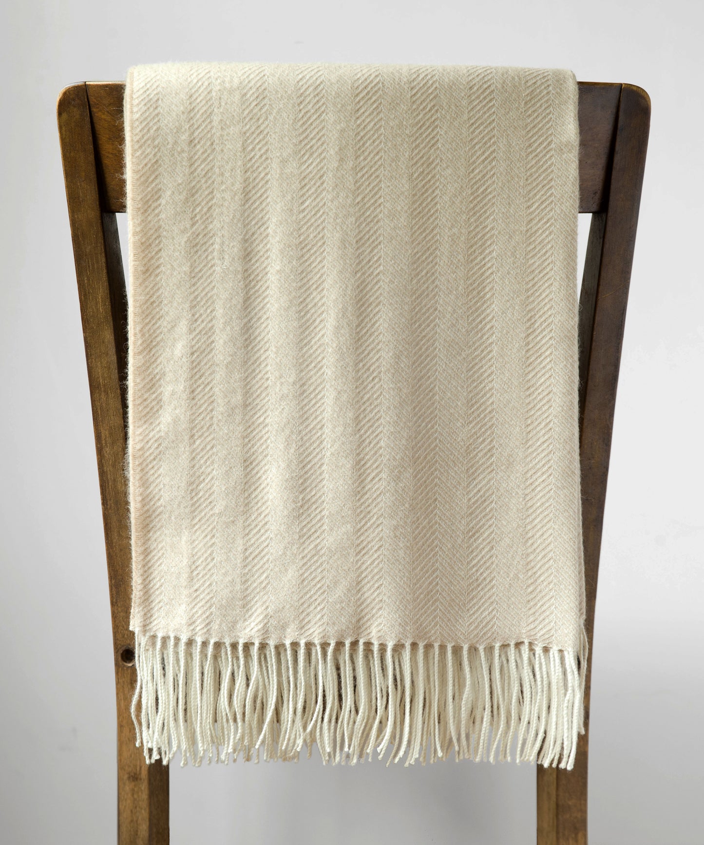 Herringbone 100% Baby Alpaca Throw