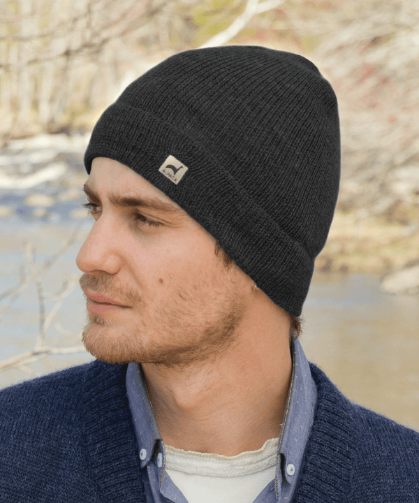 Liner Hat — Black — black alpaca by Peruvian Link