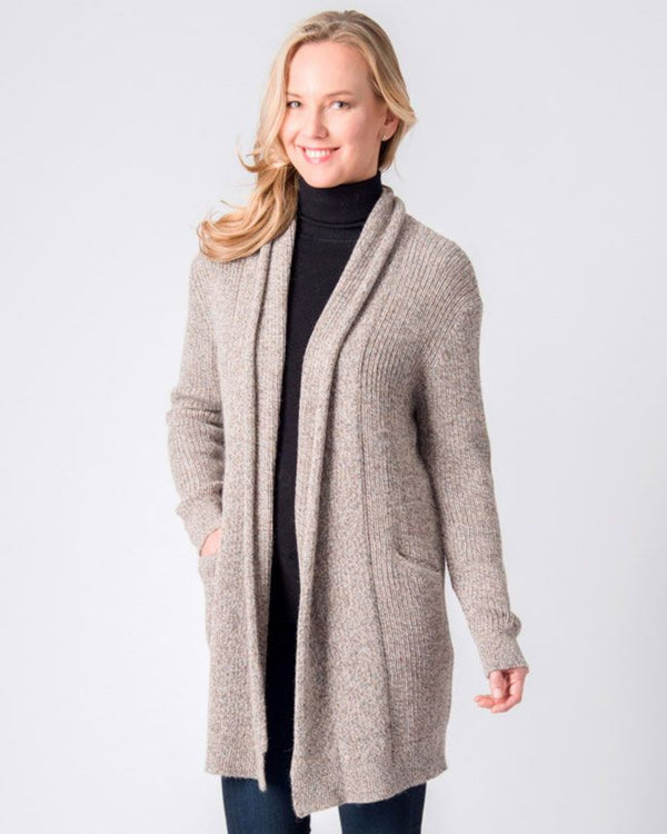 Marled Cardigan — Cream — cream alpaca by Peruvian Link