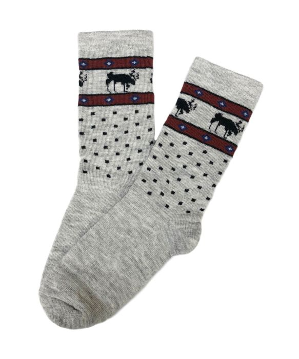 Moose Motif Sock