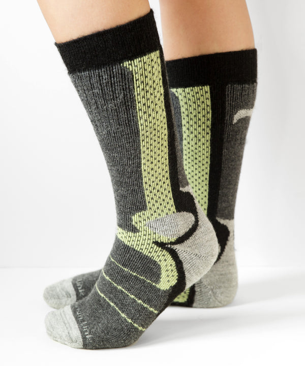 Mountaineer Sock — Lime — lime alpaca by Peruvian Link