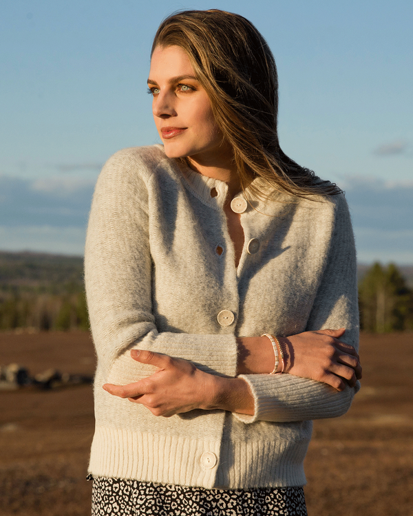 Olivia Cardigan — único baby alpaca by Peruvian Link