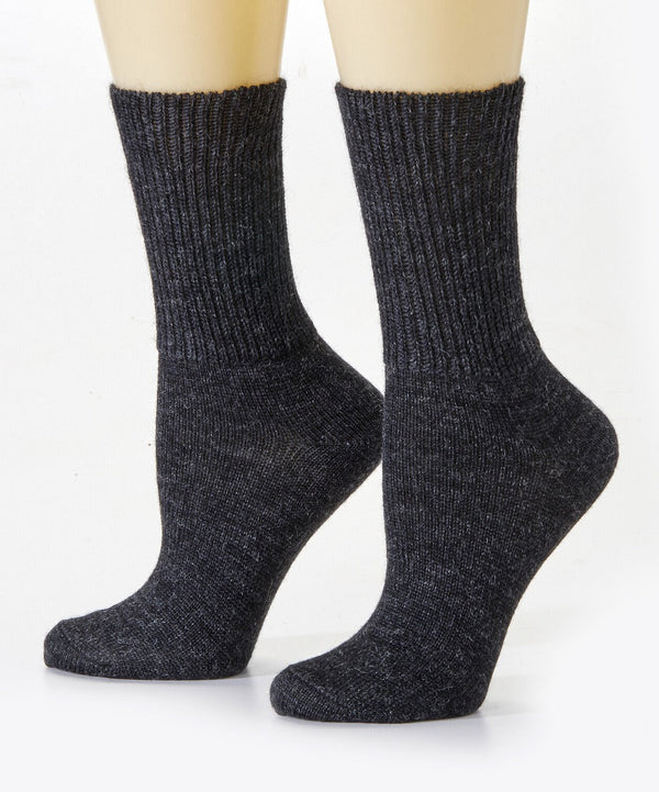 Highlander Sock — Black — black alpaca by Peruvian Link