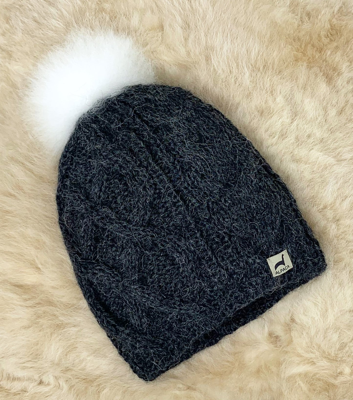 Pom Alpaca Hat