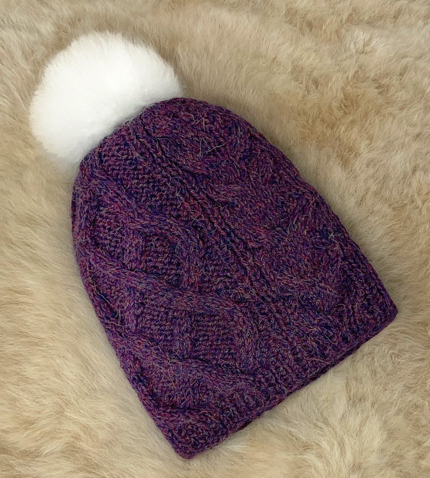 Pom Alpaca Hat