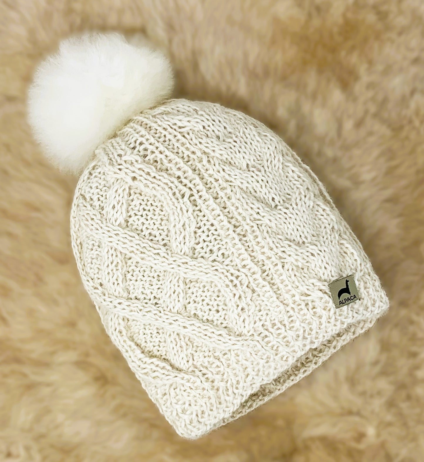 Pom Alpaca Hat