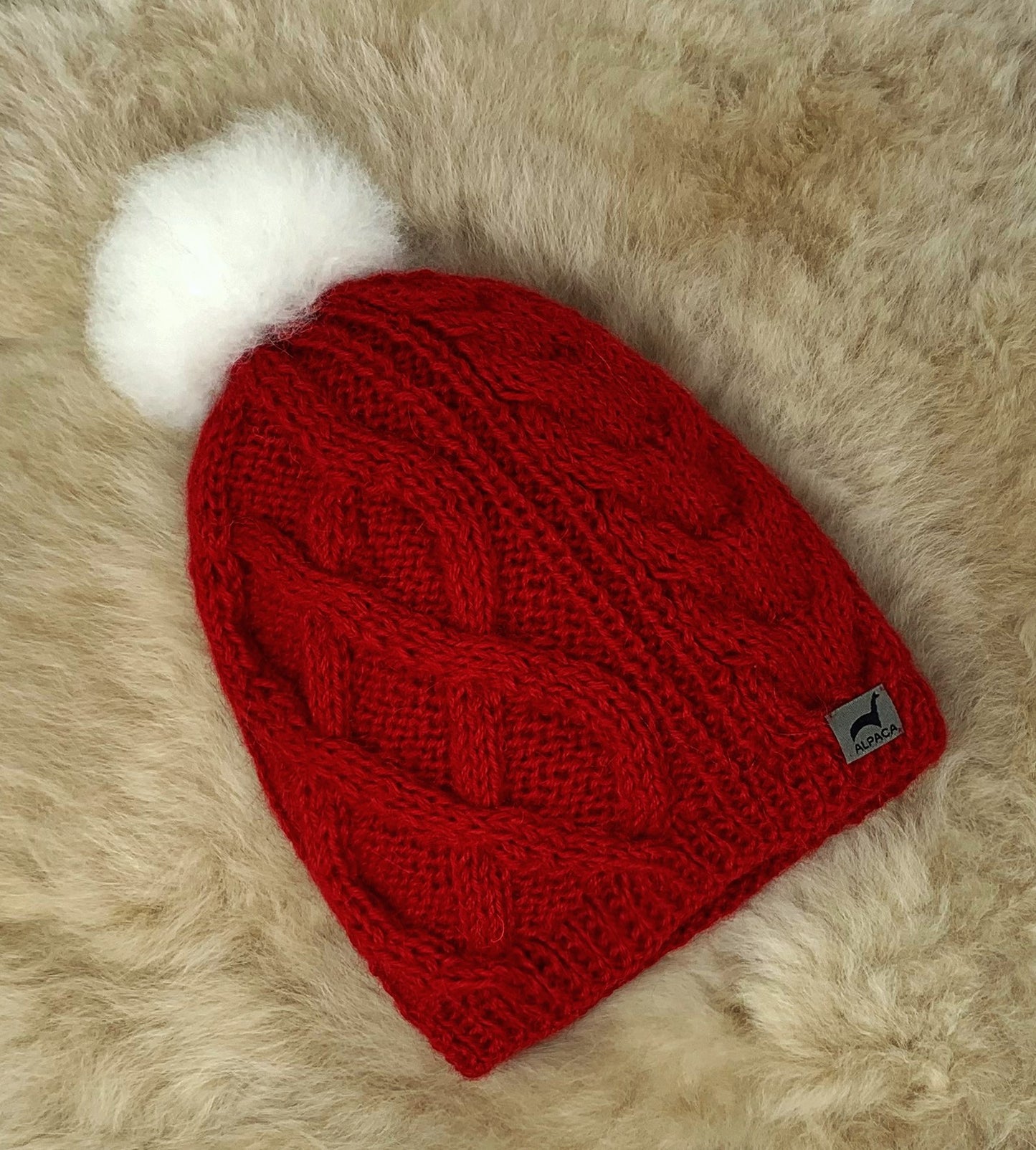 Pom Alpaca Hat