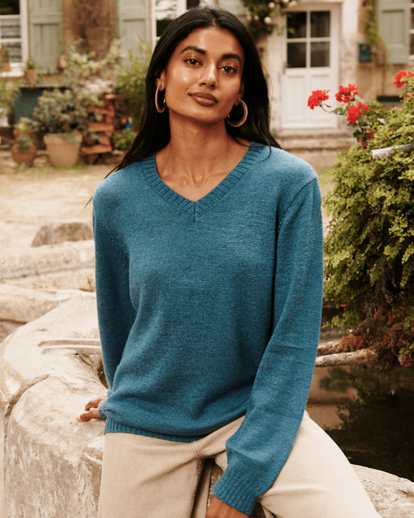 Santorini Sweater — único alpaca by Peruvian Link