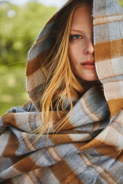 Tartan Plaid 100% Baby Alpaca Throw