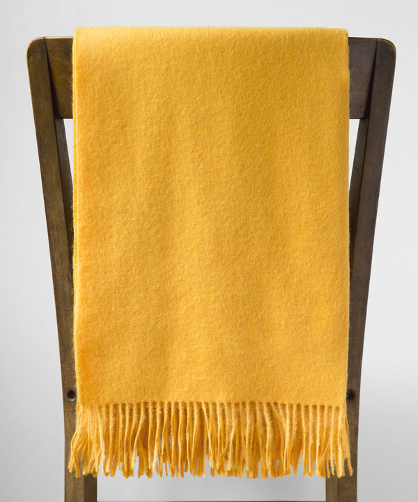 Superfine Throw — Sunflower — sunflower alpaca by Peruvian Link