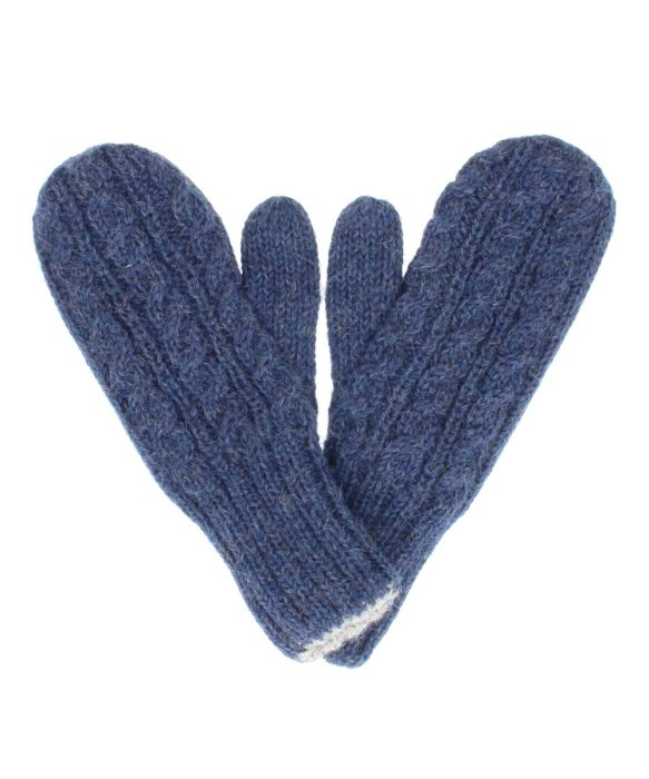 Reversible Trenza Alpaca Mittens