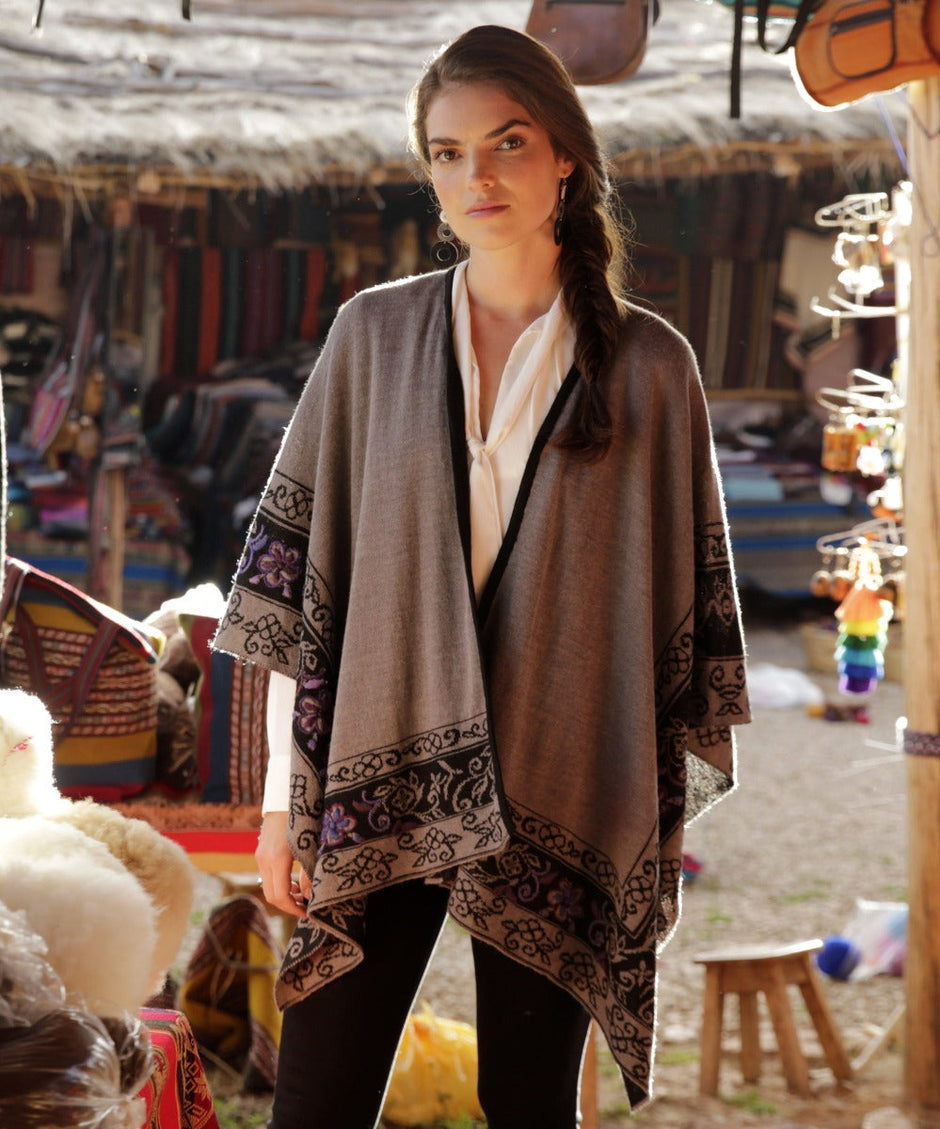 100% Authentic Peruvian Alpaca Capes & Ruanas – Peruvian Link Alpaca ...